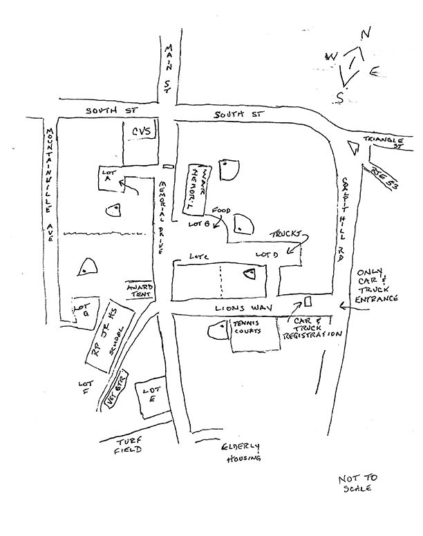 Directions/Map - Danbury War Memorial Car and Truck Festival